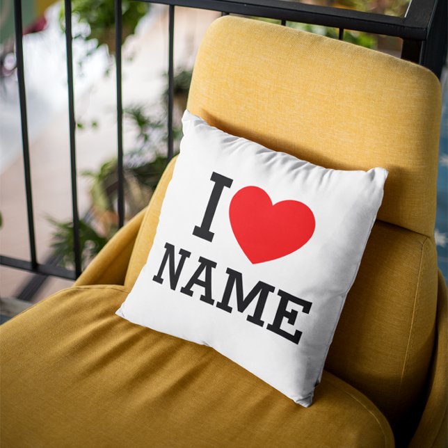 I Heart Name Cushion (Creator Uploaded)