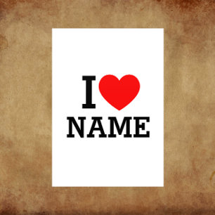 I Heart Name Flyer