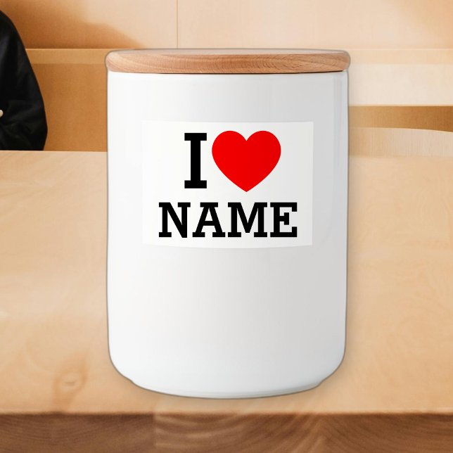 I Heart Name Food Label (Creator Uploaded)