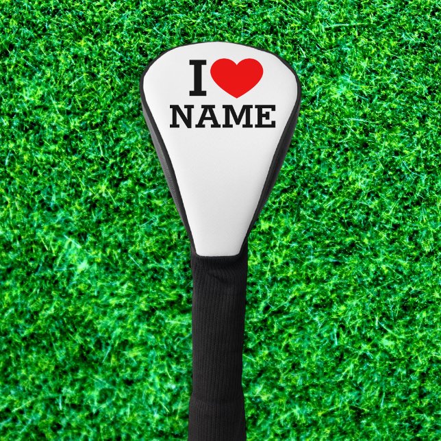 I Heart Name Golf Head Cover (Creator Uploaded)