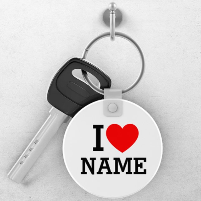 I Heart Name Key Ring (Creator Uploaded)