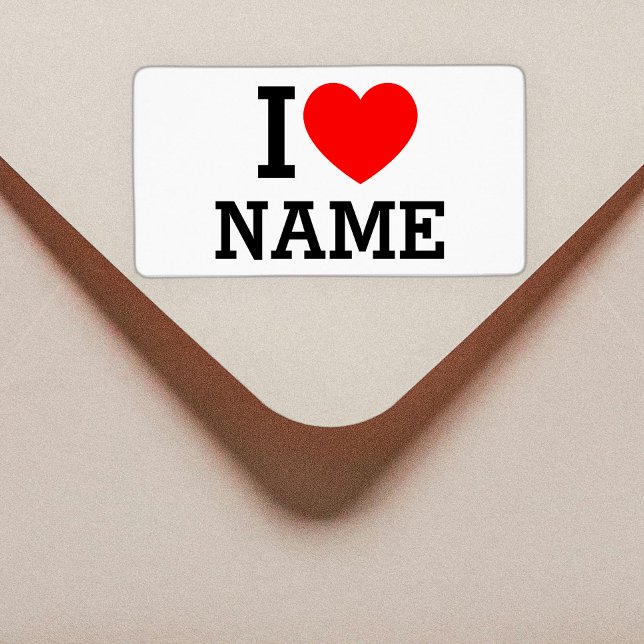 I Heart Name Label (Creator Uploaded)
