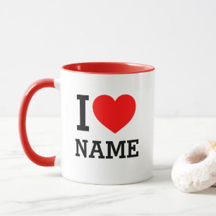 I Heart Name Mug