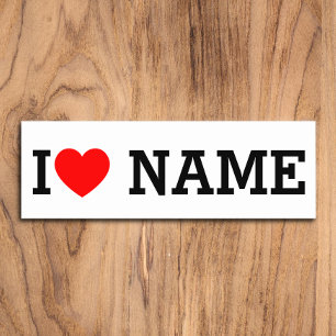I Heart Name Name Tag
