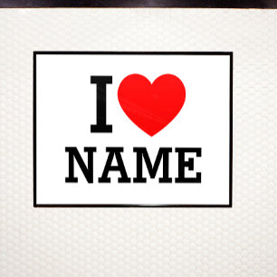 I Heart Name Poster