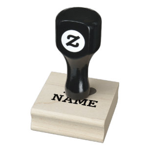 I Heart Name Rubber Stamp