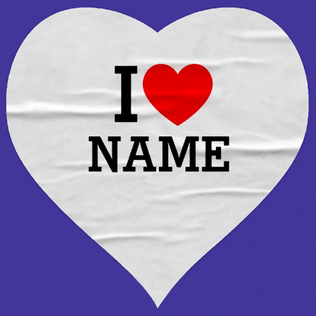 I Heart Name Sticker (Creator Uploaded)