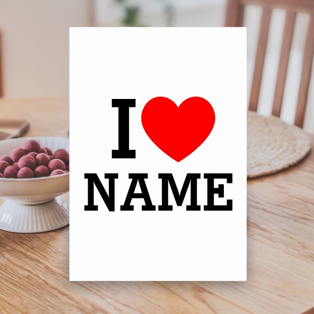 I Heart Name Table Number (Creator Uploaded)