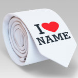 I Heart Name Tie<br><div class="desc">Write your desired Name or Text on the name Section.</div>