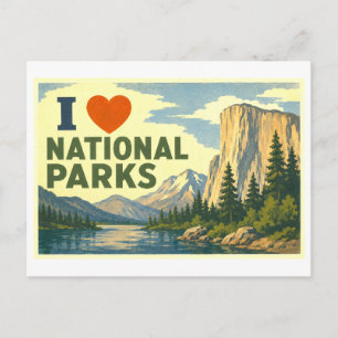 "I [Heart] National Parks" Postcard