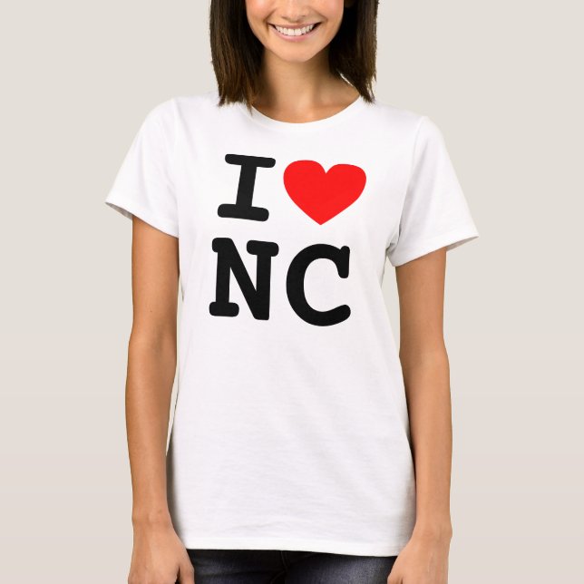 I Heart NC Shirt (Front)