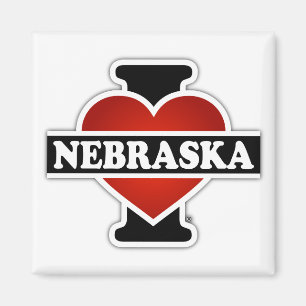 I Heart Nebraska Magnet