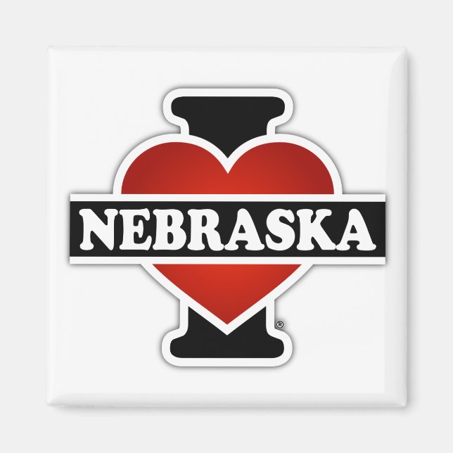 I Heart Nebraska Magnet (Front)