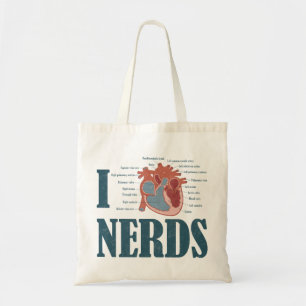 I Heart NERDS Tote Bag