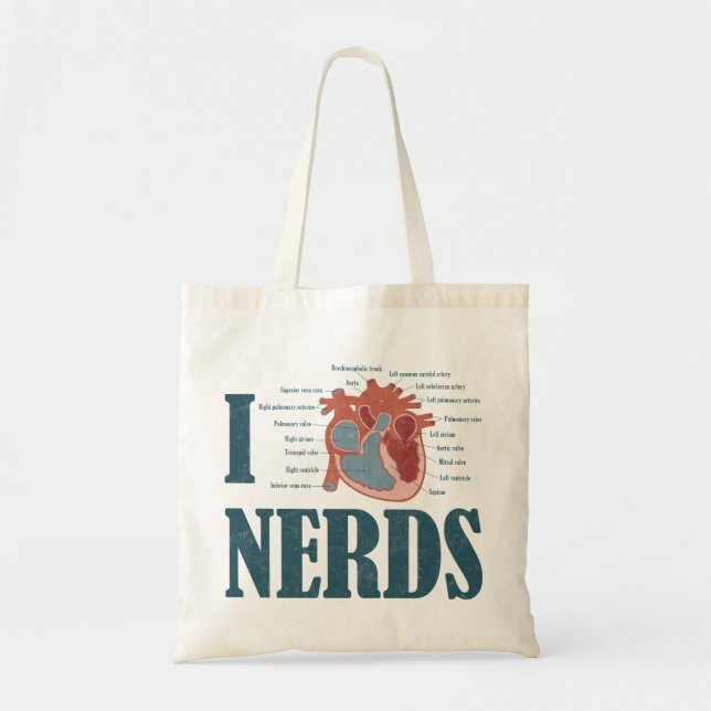 I Heart NERDS Tote Bag (Front)