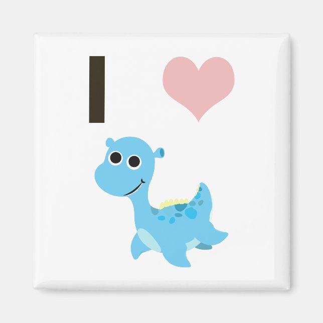 I Heart Nessie Magnet (Front)