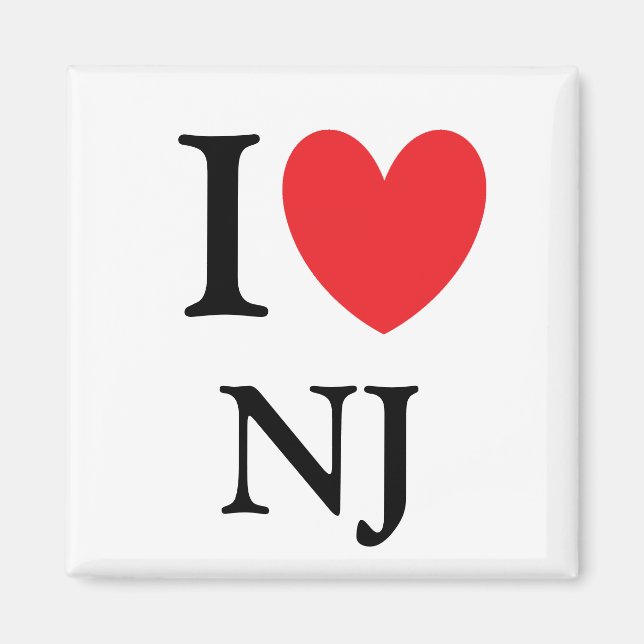 I Heart New Jersey Magnet (Front)