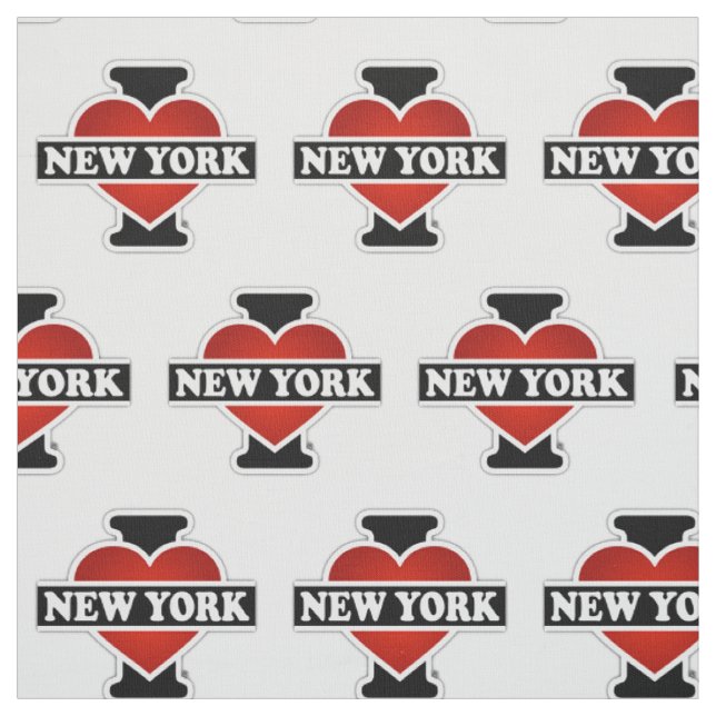 I Heart New York Fabric (Swatch)