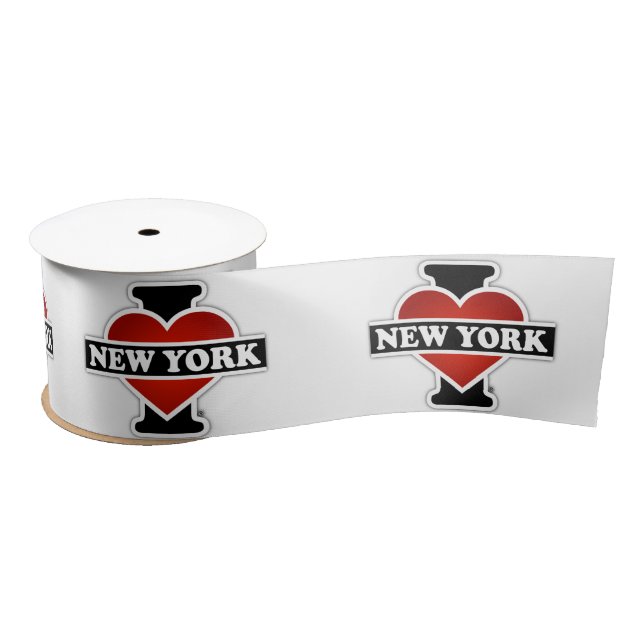 I Heart New York Satin Ribbon (Spool)