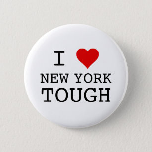 I Heart New York Tough 6 Cm Round Badge