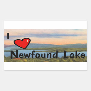 I Heart Newfound Lake Rectangular Sticker