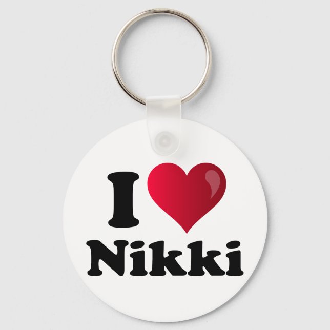 I Heart Nikki (Haley) Key Ring (Front)