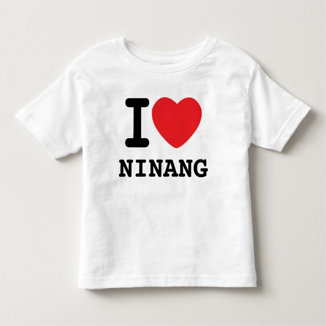 i heart ninang toddler T-Shirt (Front)