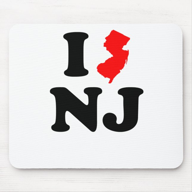 I Heart NJ Mouse Pad (Front)