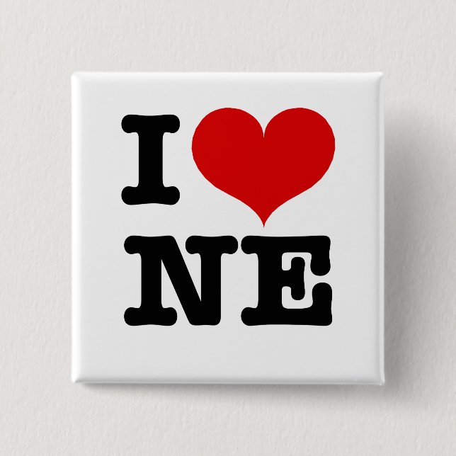 I Heart Northeast Minneapolis! 15 Cm Square Badge (Front)
