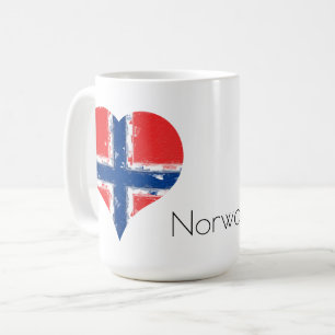 I Heart Norway Norwegian Flag Coffee Mug