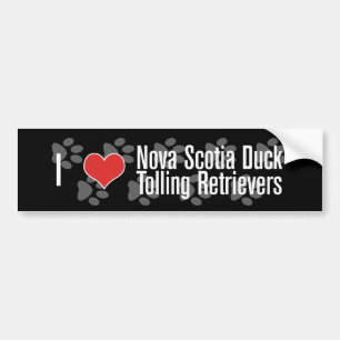 I (heart) Nova Scotia Duck Tolling Retrievers Bumper Sticker