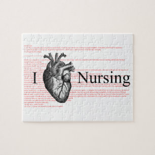I Heart Nursing Jigsaw Puzzle