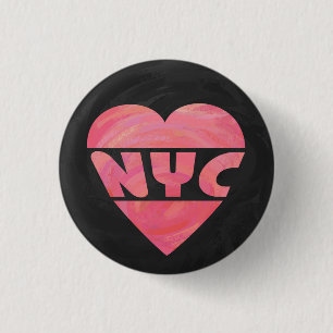I Heart NYC 3 Cm Round Badge
