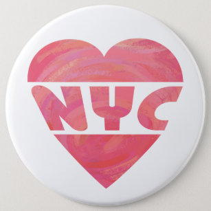 I Heart NYC 6 Cm Round Badge