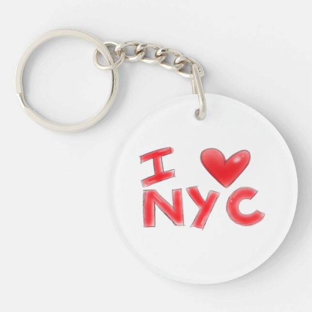 I Heart NYC Classic Key Ring (Front)