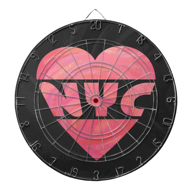 I Heart NYC Dartboard (Front)
