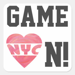 I Heart NYC Square Sticker