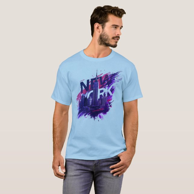 I Heart NYC" T-shirt - Casual New York City Urban  (Front Full)