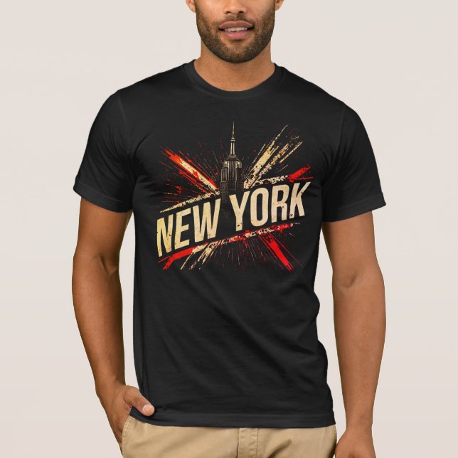 I Heart NYC" T-shirt - Casual New York City Urban  (Front)
