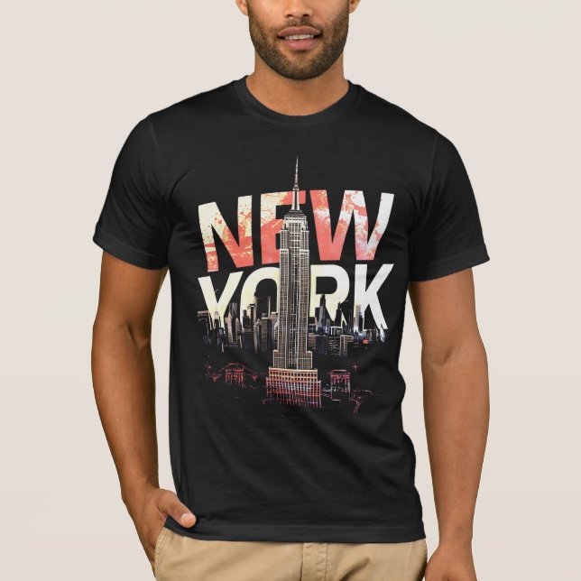 I Heart NYC" T-shirt - Casual New York City Urban  (Front)