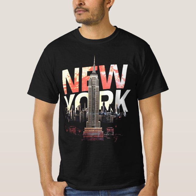 I Heart NYC" T-shirt - Casual New York City Urban  (Front)