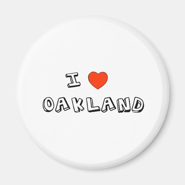 I Heart Oakland Magnet (Front)