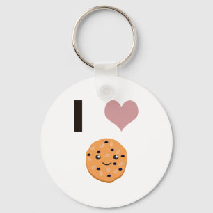I heart Oatmeal Cookies Key Ring