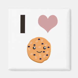 I heart Oatmeal Cookies Magnet