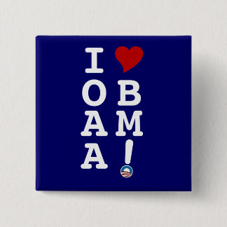 I HEART OBAMA button