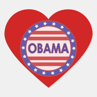 I Heart OBAMA Heart Sticker