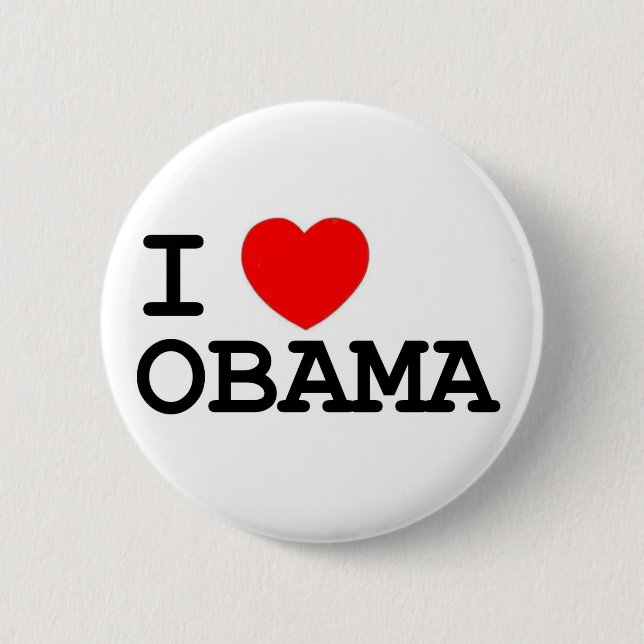I Heart Obama Pin (Front)