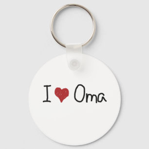 I heart Oma Key Ring