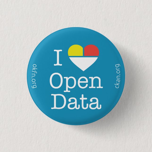 I Heart Open Data CKAN Badge (Dark Blue) (Front)