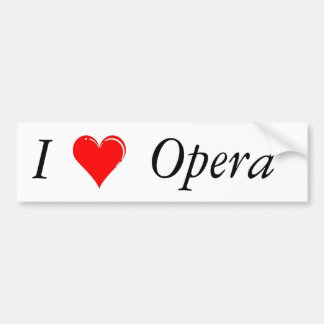 I Heart Opera Bumper Sticker